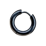 Klappcreole schwarz 10mm - Edelstahl kcschw07