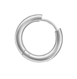 Klappcreole silbern 14mm - Edelstahl kcsi09