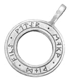 Anhänger 10 Runenkreis - Zinn