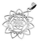 Anhänger 203 Blume des Lebens - Silber