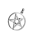 Pentagramm 138 mit Schlangenkette - Silber