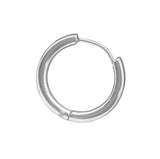 Klappcreole silbern 14mm - Edelstahl kcsi04