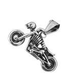Motorrad 88 mit Panzerkette - Edelstahl