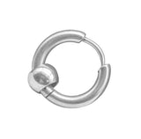 Klappcreole Silber 10 x 2,5 mm - Edelstahl kcsi11