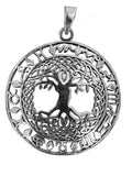 Lebensbaum 211 mit Schlangenkette - Silber