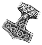 Thorshammer 149 mit Schlangenkette - Silber