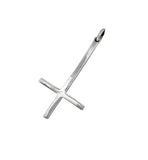 Kreuz 63 mit Schlangenkette - Silber
