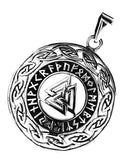 Wotansknoten 216 mit Korbkette - Silber