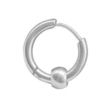 Klappcreole Silber 12 x 2,5 mm - Edelstahl kcsi12