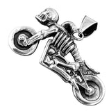 Motorrad 265 mit Schlangenkette - Silber