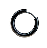 Klappcreole schwarz 14mm - Edelstahl kcschw09