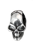 Totenkopf 34 mit Schlangenkette - Silber