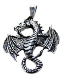 Anhänger 112 Drache - Edelstahl