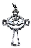 Anhänger 170 Claddagh-Kreuz - Silber