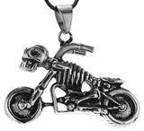Motorrad 176 mit Königskette - Edelstahl