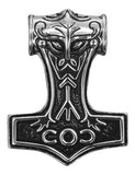 Thorshammer 68 A mit Königskette - Edelstahl