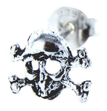 Ohrstecker 26 Totenkopf - Silber