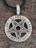 Anhänger 33 Pentagramm - Zinn