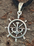Steuerrad 266 mit Schlangenkette - Silber