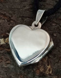 Herz Medaillon 186 mit Schlangenkette - Silber