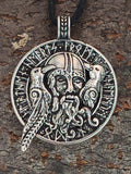 Odin mit Raben 294 mit Königskette - Silber