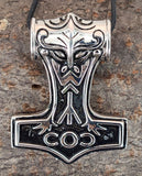 Thorshammer 68 A mit Königskette - Edelstahl