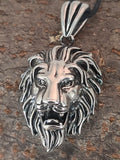 Löwenkopf 119 mit Königskette - Edelstahl