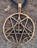 Anhänger 26 Pentagramm - Bronze