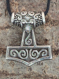 Thorshammer 149 mit Schlangenkette - Silber