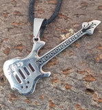 Gitarre 131 mit Panzerkette - Edelstahl