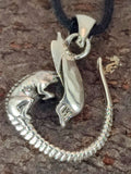 Alien 178 mit Schlangenkette - Silber