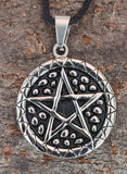 Pentagramm 136 mit Panzerkette - Edelstahl