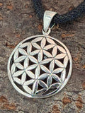 Anhänger 96 A Blume des Lebens - Silber