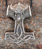 Thorshammer 61 mit Königskette - Edelstahl