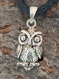 Eule 13 A mit Schlangenkette - Silber