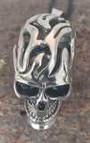 Totenkopf 92 mit Königskette - Edelstahl