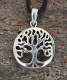 Lebensbaum 86 mit Schlangenkette - Silber
