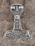 Thorshammer 60 mit Königskette - Edelstahl