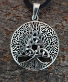 Lebensbaum 401 mit Schlangenkette - Silber