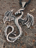 Anhänger 20 E Drache - Edelstahl