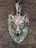 Anhänger 178 Wolfskopf - Edelstahl