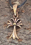 Anhänger 04 Kreuz - Bronze