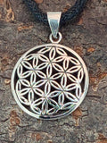 Anhänger 95 A Blume des Lebens - Silber