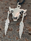 Stier 340 mit Schlangenkette - Silber