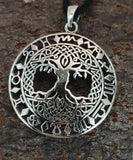 Lebensbaum 211 mit Schlangenkette - Silber