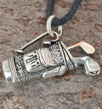 Golftasche 342 mit Schlangenkette - Silber