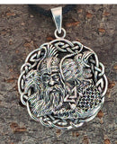 Odin mit Raben 349 mit Schlangenkette - Silber