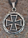 Eisernes Kreuz 132 mit Panzerkette - Edelstahl