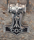 Thorshammer 55 mit Königskette - Edelstahl