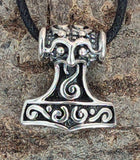 Thorshammer 222 mit Korbkette - Silber